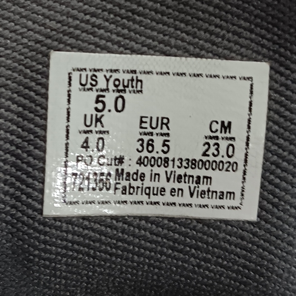 Vans black and gray checkerboard lace sneakers - Picture 5 of 5